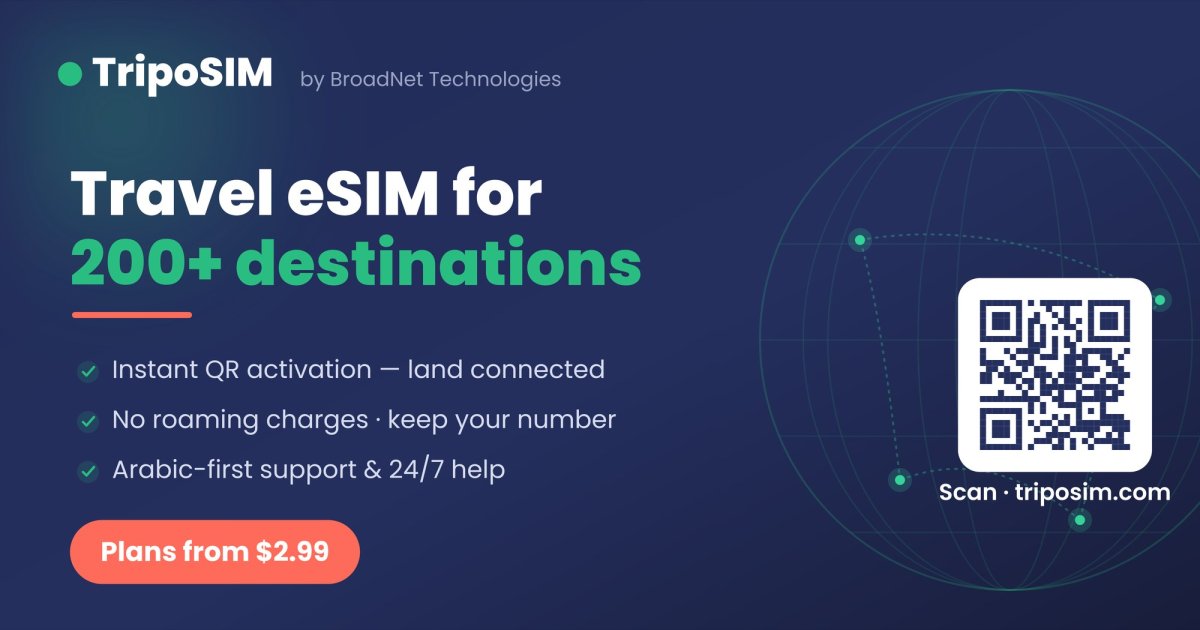 TripoSIM Travel eSIM Lets Travelers Land Connected in 200+ Countries With No Roaming Bill